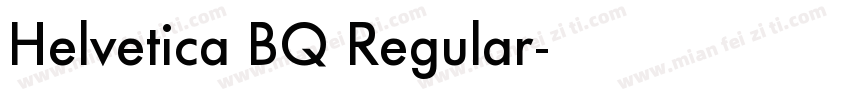 Helvetica BQ Regular字体转换